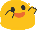 ablobattentionreverse emote for Discord