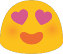 ablobhearteyes emote for Discord