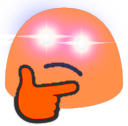 blobhyperthink emote for Discord