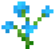 flower_blue_orchid emote for Discord