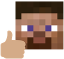steve_thumbsup emote for Discord