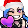 JinxElfHearts emote for Discord