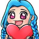 JinxHeart emote for Discord