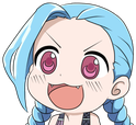 JinxHappy emote for Discord