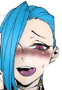 JinxFlushed emote for Discord