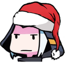 AsheDisapproveSanta emote for Discord