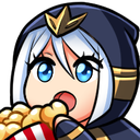 AshePopcorn emote for Discord