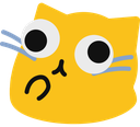 blobcatgooglythink emote for Discord