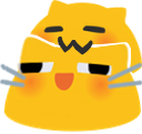 blobcatnomblobcatgooglymelt emote for Discord