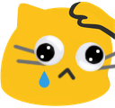 blobcatgooglysadpat emote for Discord
