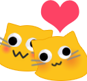 blobcatgooglysnuggle emote for Discord
