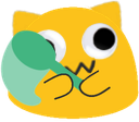 blobcatgooglybughunterW emote for Discord