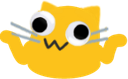 blobcatgooglyshrug emote for Discord