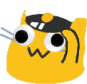 blobcatgooglysalute emote for Discord