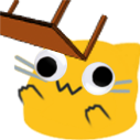 blobcatgooglytableflip emote for Discord