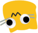 blobcatgooglyupsidedown emote for Discord