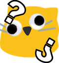 bolbcatgooglyconfused emote for Discord