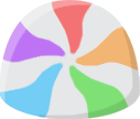 blobmintrainbow emote for Discord