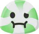 blobmintnauseated emote for Discord