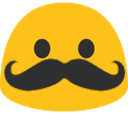 blobmoustache emote for Discord