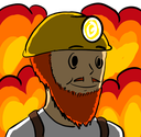 NPCDemolitionistThisIsFine emote for Discord