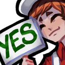 NPCPainterYes emote for Discord