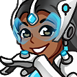 SymmetraGiggle emote for Discord