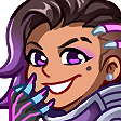 SombraGiggle emote for Discord