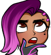 SombraThinking emote for Discord