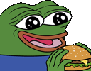 Peepo_EatHamburger emote for Discord