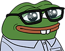 Peepo_Nerd emote for Discord