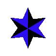 Hotblueblackstar emote for Discord