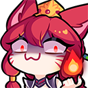 FoxfireAhriMurderous emote for Discord