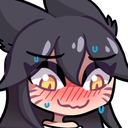 qAhriFlushed emote for Discord