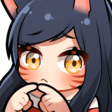 aiAhriShy emote for Discord