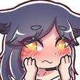 cAhriBlush emote for Discord