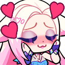 ahriallout_blush emote for Discord