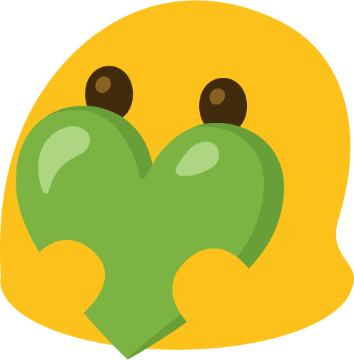 GreenHeartBlob emote for Discord