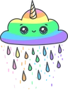 RainbowUnicornCloud emote for Discord