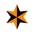 Orangeblackstar emote for Discord