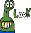 pepeLOOKtext emote for Discord