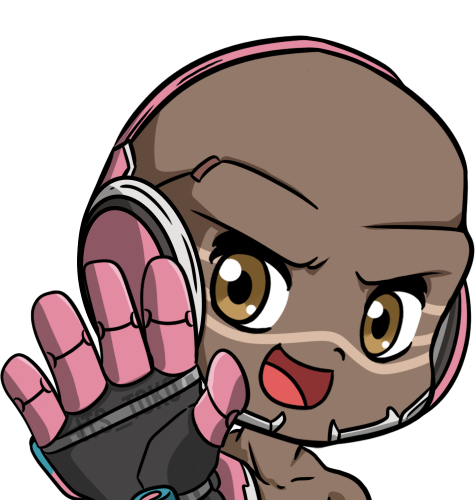 PinkDoomFistWave emote for Discord