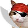 kiisu_pirate emote for Discord