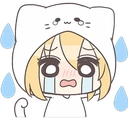 CatgirlSob emote for Discord
