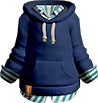 ShirtwithBlueHoodie emote for Discord