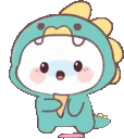 ChubbyDinoStunned emote for Discord
