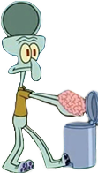 Squidward_BrainDead emote for Discord