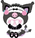 KuromiBlush emote for Discord