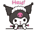 KuromiHey emote for Discord