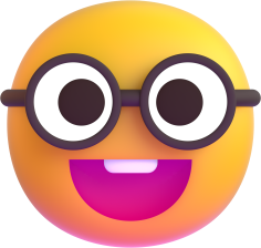 Fluent_Nerd_face emote for Discord